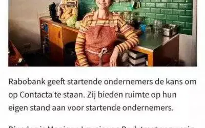 Beursstand gewonnen van de Rabobank op Contacta, Zeelandhallen foto 2